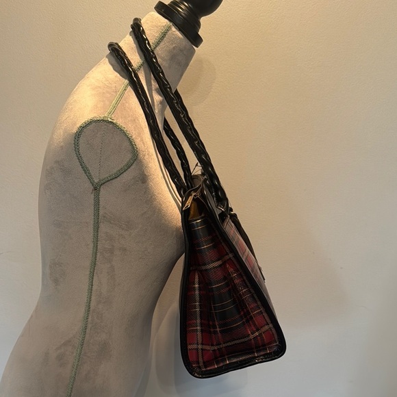 Patricia Nash Classic Black and Red Plaid Shoulder Bag NWT - Picture 5 of 15